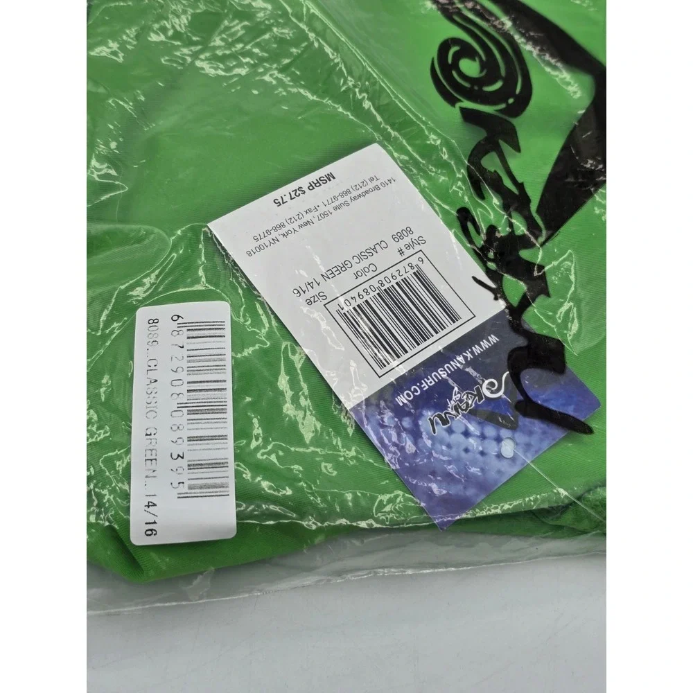 Kanu Surf Boys' Fiji UPF 50+ Sun Protective Rashguard Green Size 14-16